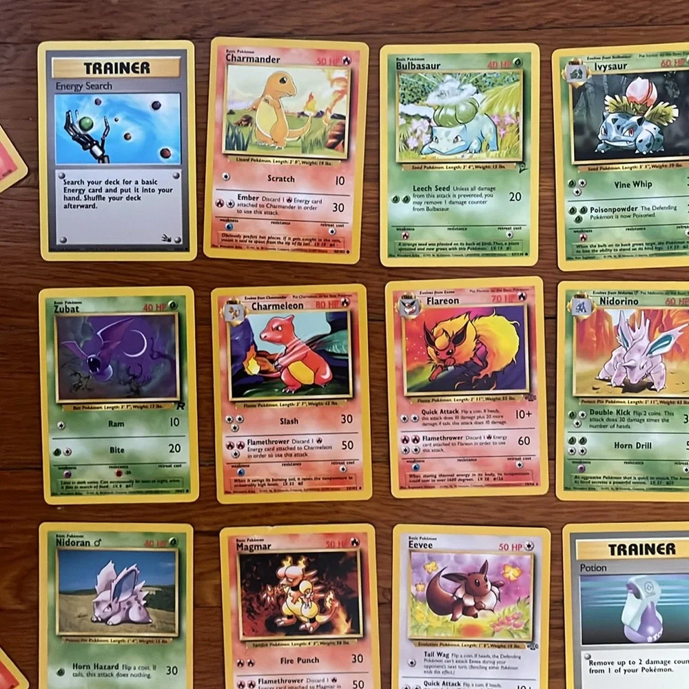 POKÉMON CARDS-19 cards. Charmander. Bulbasaur Charmeleon Zubat flareon nicotine - Picture 2 of 3